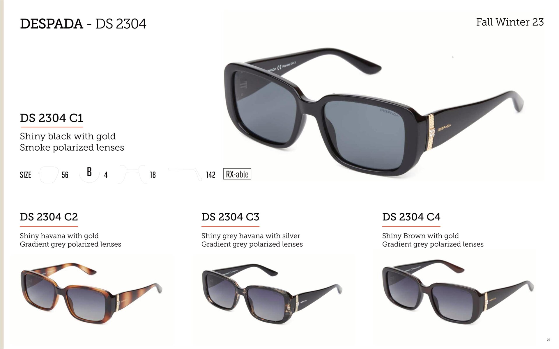 Сонцезахисні окуляри DESPADA 2304 C02
